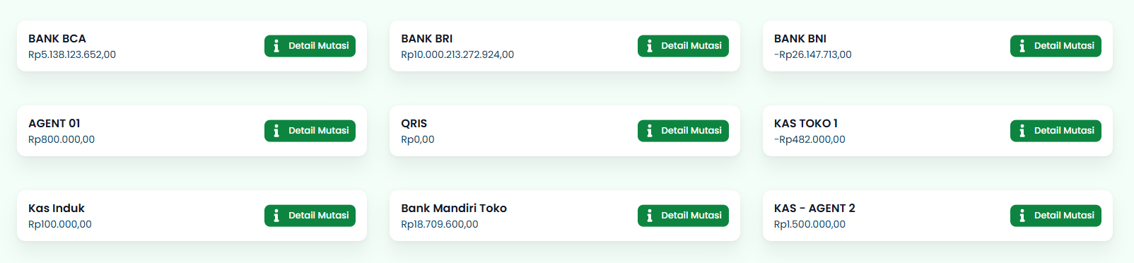 Halaman Kas &amp; Bank