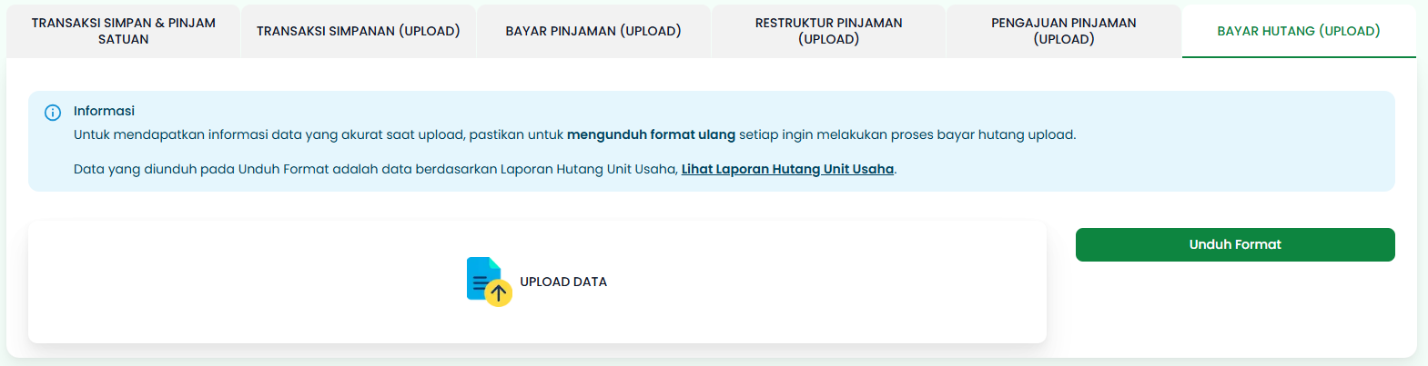 Tab Bayar Hutang (Upload)