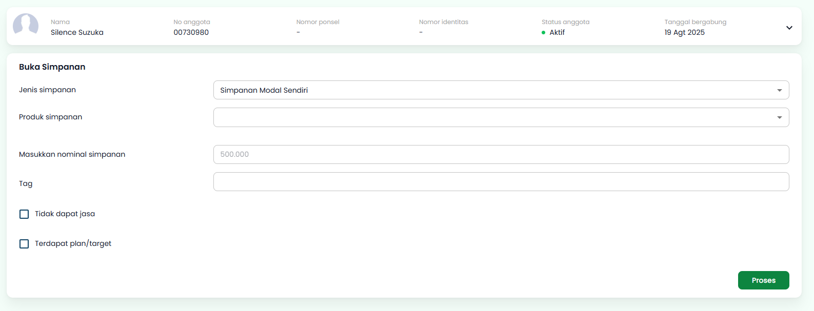 Halaman Buka Simpanan