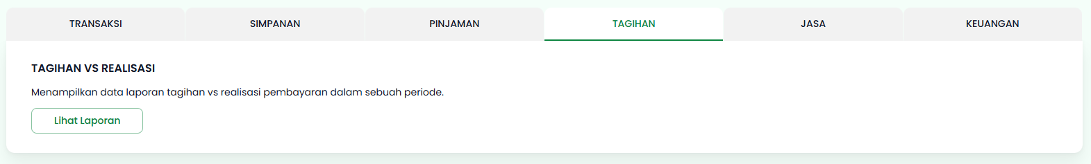 Halaman Laporan Tab Tagihan